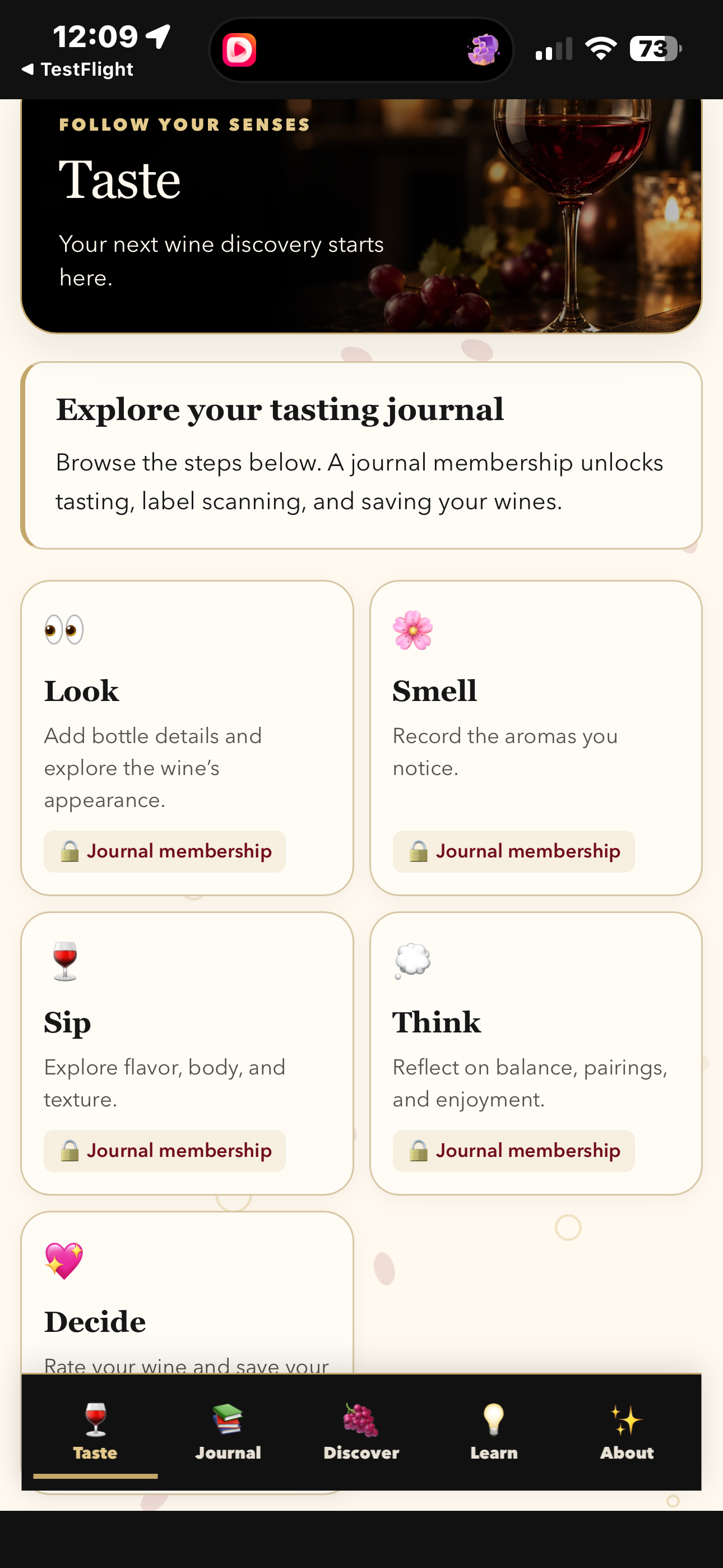 Explore Taste in The Wine Journal