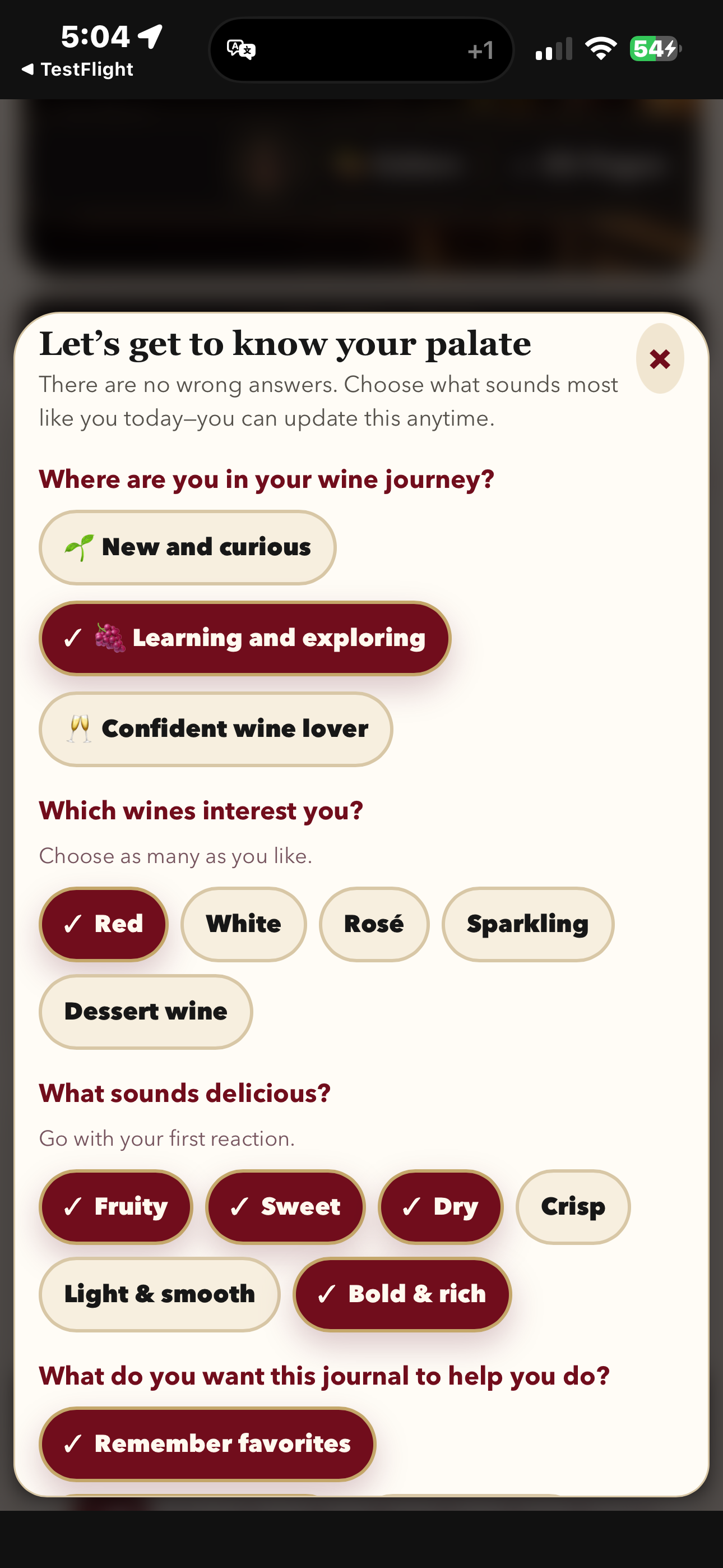 Get to know your palate in The Wine Journal